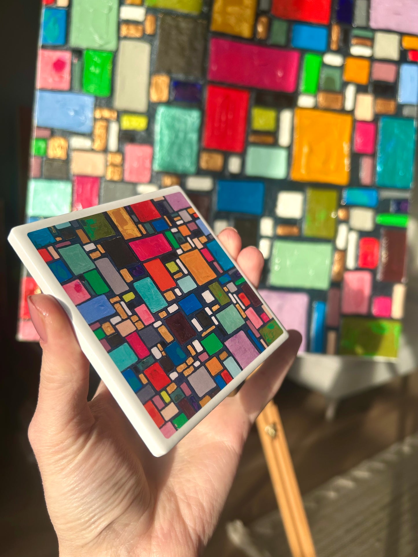 City Lights Ceramic Coaster