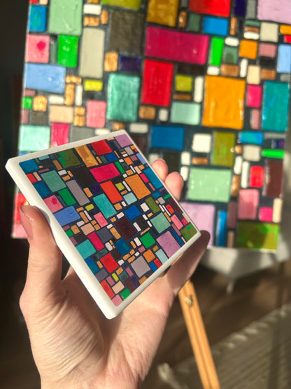 City Lights Ceramic Coaster