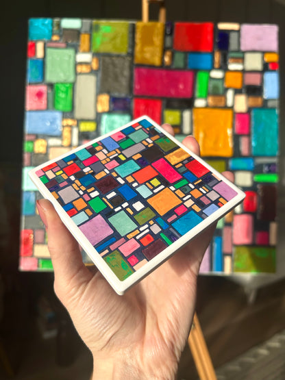 City Lights Ceramic Coaster